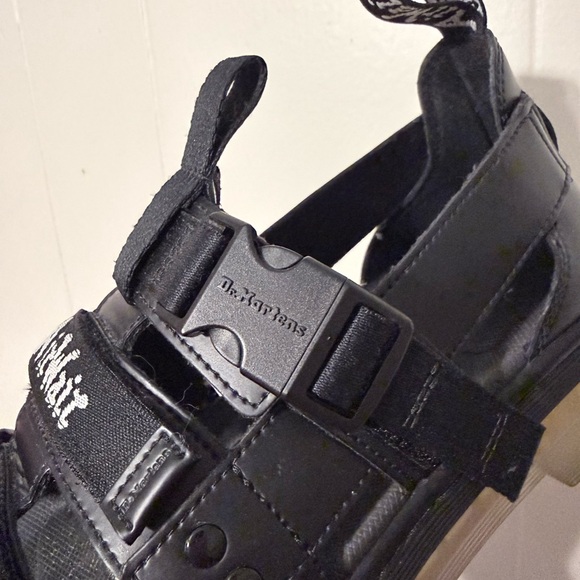 Dr. Martens Black Adjustable Strap Sandals - Picture 7 of 11